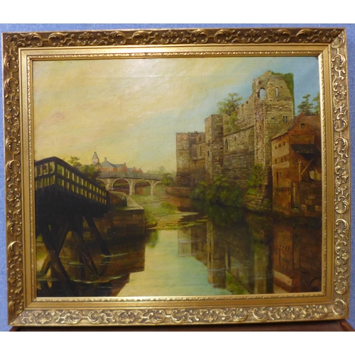 26 - British School (19th Century), Newark Castle, oil on canvas, 50 x 60cms, framed