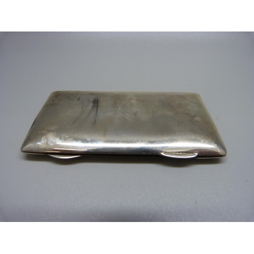 1014 - A silver card case, Chester 1913, Sampson Mordan & Co.