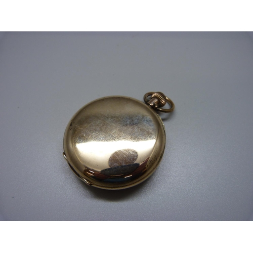 1048 - A multi-dial pocket watch, marked 'Gold Filled 10 Years'