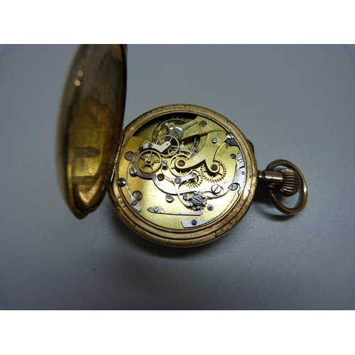 1048 - A multi-dial pocket watch, marked 'Gold Filled 10 Years'