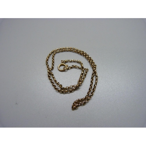 1088 - A 9ct gold chain, 4.2g