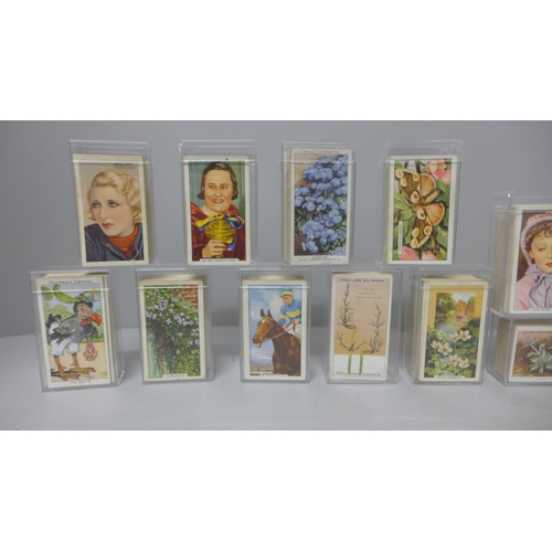 1140 - Cigarette cards; 15 complete sets