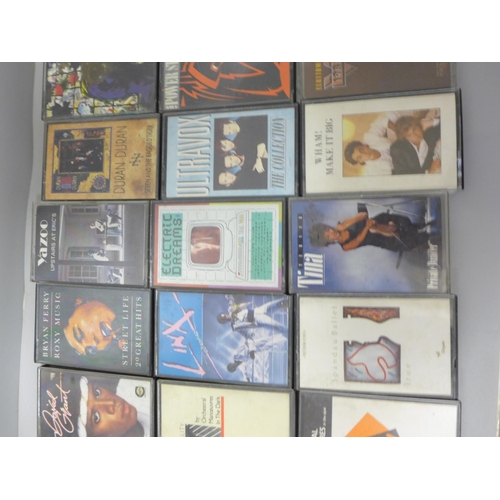 1145 - Twenty-three 1980's cassette tapes, David Bowie, Duran Duran, OMD, The Police, etc.