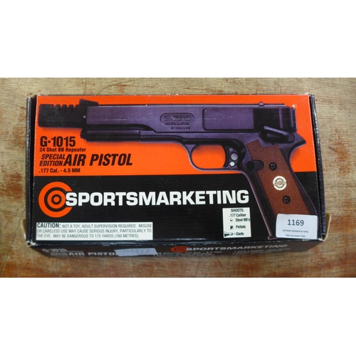 1169 - A Sportsmarketing G-1015 24 short BB repeater, boxed