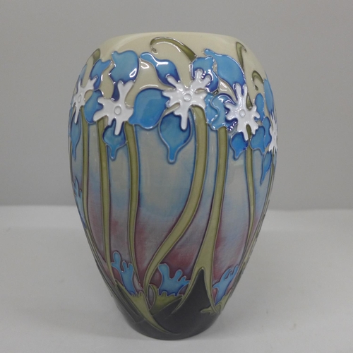 610 - A Moorcroft vase, marked Trial 16.9.13, 18cm