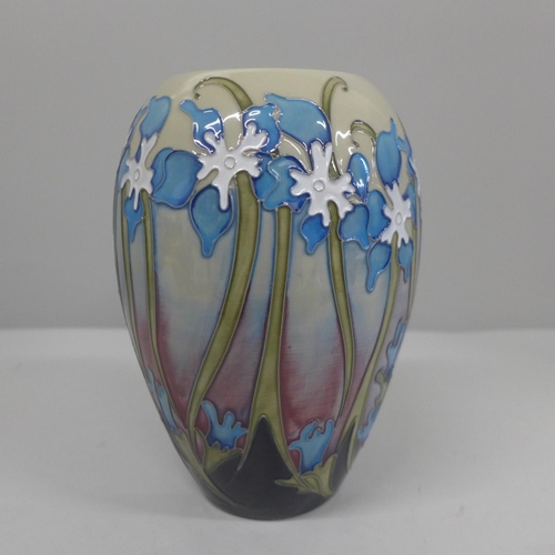 610 - A Moorcroft vase, marked Trial 16.9.13, 18cm