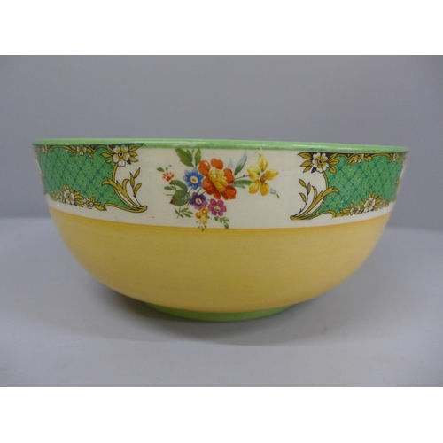 617 - A Clarice Cliff bowl, 21cm