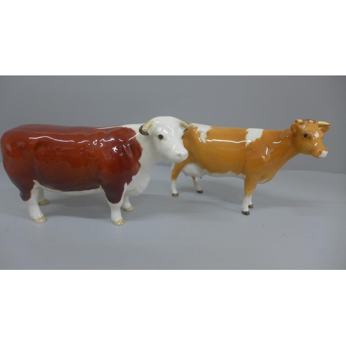 645 - Two Beswick cows including Hereford Champion of Champions