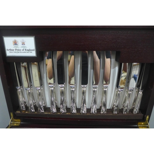 655 - A canteen of silver plated cutlery, Arthur Price Dubarry pattern, 124 pieces plus similar fish serve... 