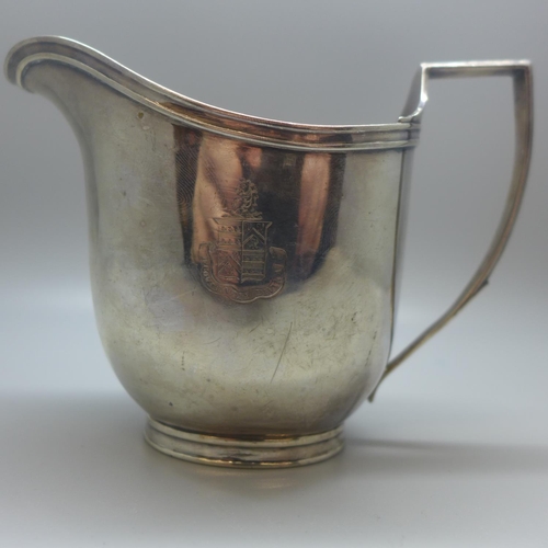 708 - A George III silver jug, London 1807, John Emes, 143g