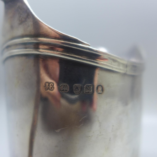 708 - A George III silver jug, London 1807, John Emes, 143g