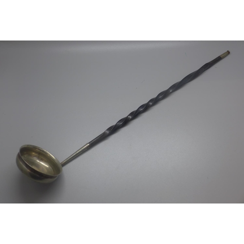 759 - A 19th Century ladle with baleen handle