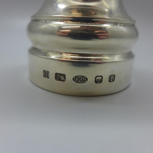 770 - A silver pepper grinder