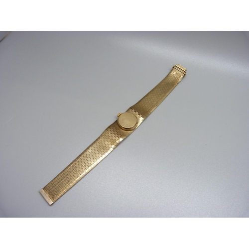 901 - A lady's 9ct gold Bueche Girod wristwatch, total weight 42.1g