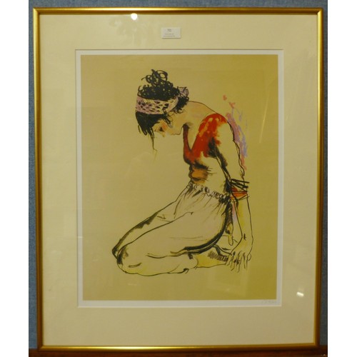 70 - Donald Hamilton Fraser R.A. (1927-2007) silkscreen print, Kirov Dancer Rehearsing Juliet, signed, fr... 