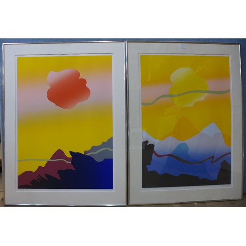 73 - A pair of signed Arthur Secunda limited edition silkscreen prints, A Good Morning 84/150 and Fire Ba... 