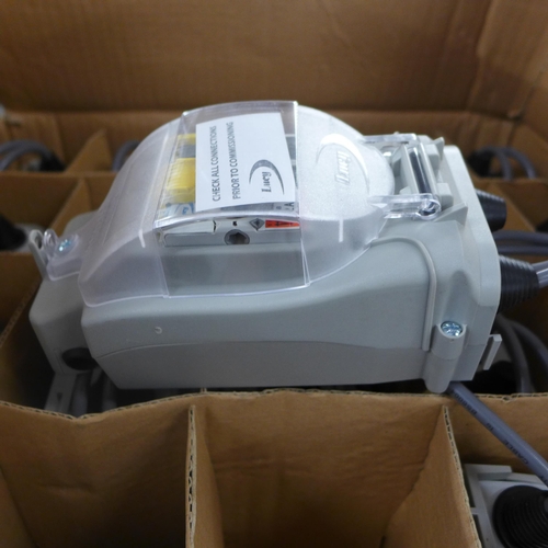 2110 - Quantity of boxed, unused RCD breakers, miscellaneous sockets and consumer supply units