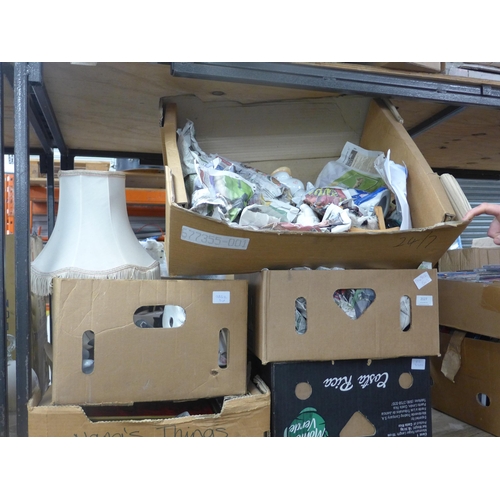 2127 - Approx. 100 items of mixed ceramics and household lamps, some collectables/retro