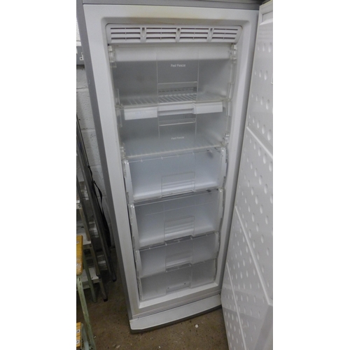 2259 - Beko tall freezer with silver finish