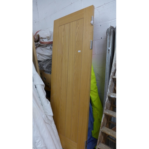 2262 - Solid oak internal door - unused