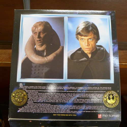 1119 - A Star Wars Collector Series/Action Collection: Jedi Luke Skywalker and Bib Fortuna, R2D2 and C3PO