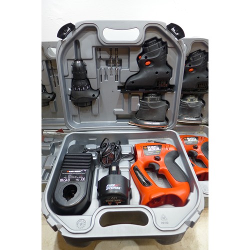 2033 - 3 Black & Decker Quattro - one complete, two missing batteries