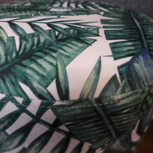 1422 - A palm leaf upholstered footstool