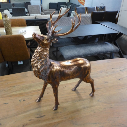 1499 - A large bronze coloured stag, H 62cms (703932)   #