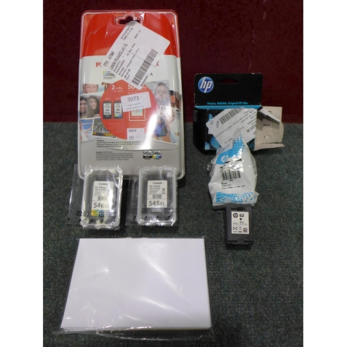 3073 - Canon Ink Cartridges (PG-540/CL-541 XL) and HP 62 Black Ink (273-19, 21) * This lot is subject to VA... 