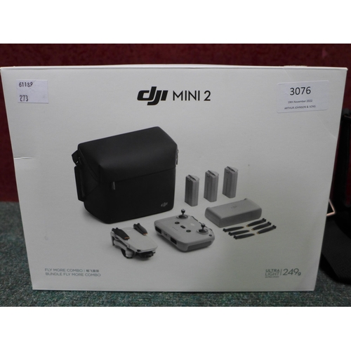 3076 - DJI Mini 2 Fly More Combo Drone Bundle , original RRP £433.33 + VAT (273-281) * This lot is subject ... 