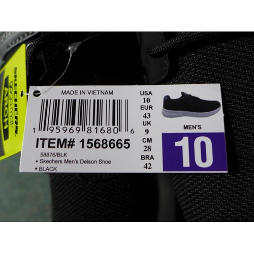 3092 - Pair of men's black Skechers - UK size 9 * this lot is subject to VAT