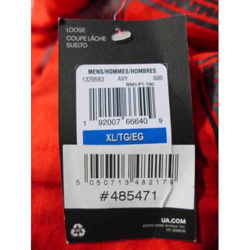 3111 - Bag of men's red Under Armour T-shirts, size: XL & XXL, approx. 6 in lot * this lot is subject to VA... 