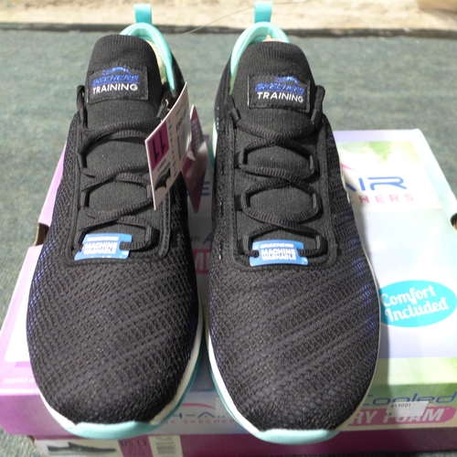 3126 - Pair of women's black Ombre Skechers, UK size 8, with box * this lot is subject to VAT