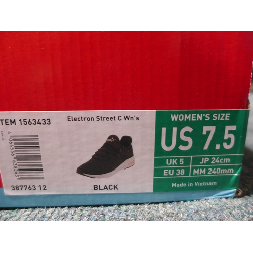 3127 - Pair of women's black Electron Street C. trainers, UK size 5, with box * this lot is subject to VAT