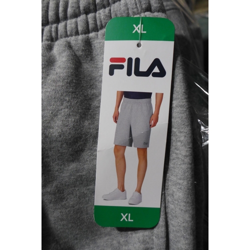 3175 - Bag of men's grey Fila shorts, all size XL, approx. 8 pairs in lot * this lot is subject to VAT