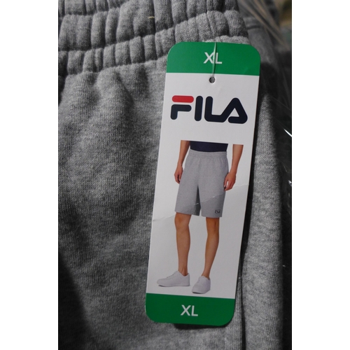 3176 - Bag of men's grey Fila shorts, all size XL, approx. 8 pairs in lot * this lot is subject to VAT