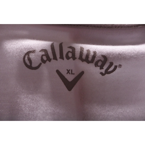 3188 - 4 men's polo T-shirts, brands including Callaway, Polo Golf, Farah and Armani - various sizes * this... 