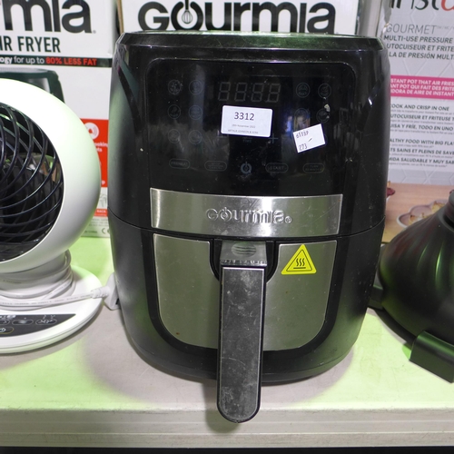 3312 - Gourmia Air Fryer (273-270) * This lot is subject to VAT