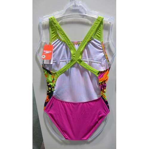 3334 - 10 Women's Speedo one-piece swimming costumes, all same pattern, size 12 * this lot is subject to VA... 