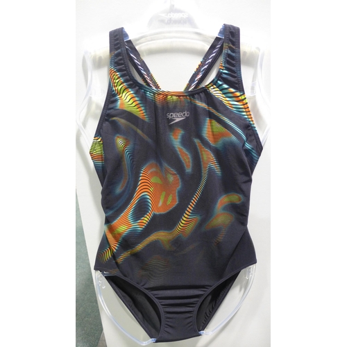 3335 - 10 Women's Speedo one-piece swimming costumes, all size 14, mixed patterns * this lot is subject to ... 