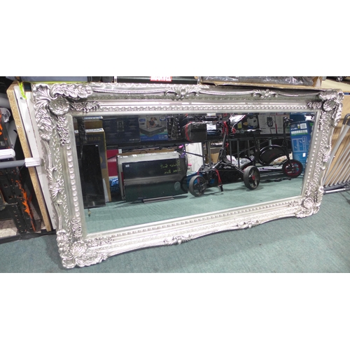 3359 - Carved Silver Leaner Louis Mirror, original RRP £99.99 + VAT (273-170) * This lot is subject to VAT