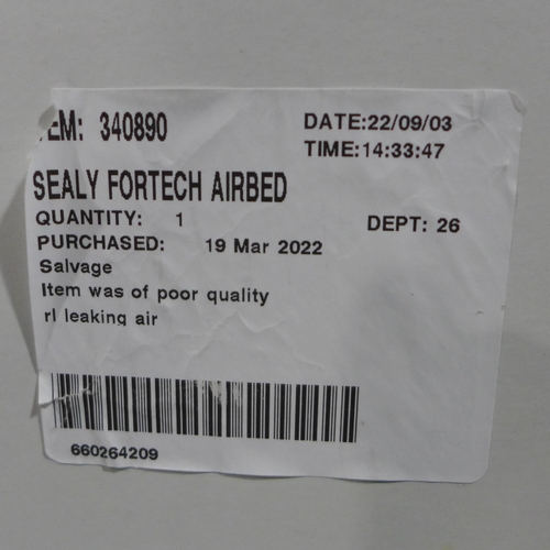 3271 - Sealy Fortech Airbed With Built-In Pump - Queen Size (273-168) * This lot is subject to VAT