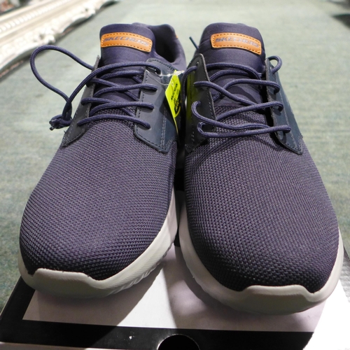 3369 - Pair of men's navy Skechers, UK size 12, with box * this lot is subject to VAT