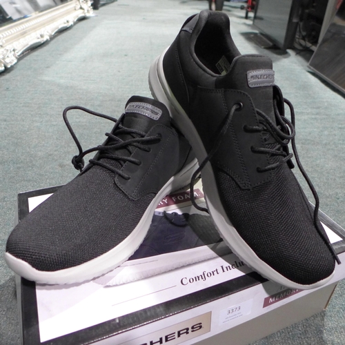 3371 - Pair of men's black Skechers, UK size 11, with box * this lot is subject to VAT