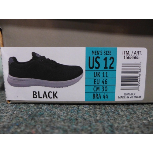 3372 - Pair of men's black Skechers, UK size 11, with box * this lot is subject to VAT