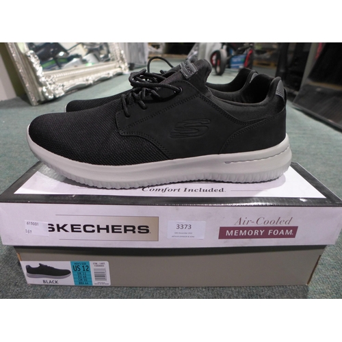 3373 - Pair of men's black Skechers, UK size 11, with box * this lot is subject to VAT