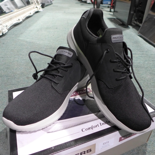 3373 - Pair of men's black Skechers, UK size 11, with box * this lot is subject to VAT