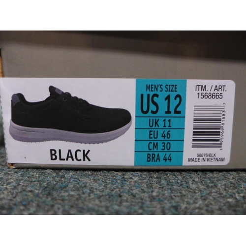 3374 - Pair of men's black Skechers, UK size 11, with box * this lot is subject to VAT