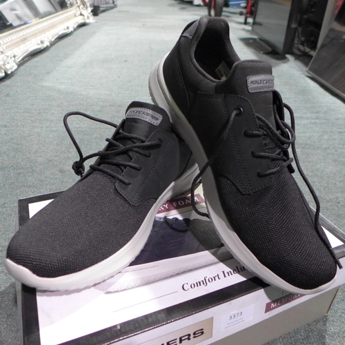 3374 - Pair of men's black Skechers, UK size 11, with box * this lot is subject to VAT