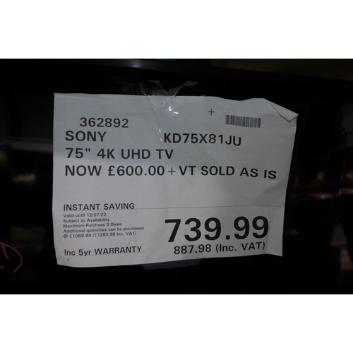 3382 - 7x Various damaged TVs including Toshiba, Sony, Samsung  (278-3-5,7,8,360,364,368) * This lot is sub... 